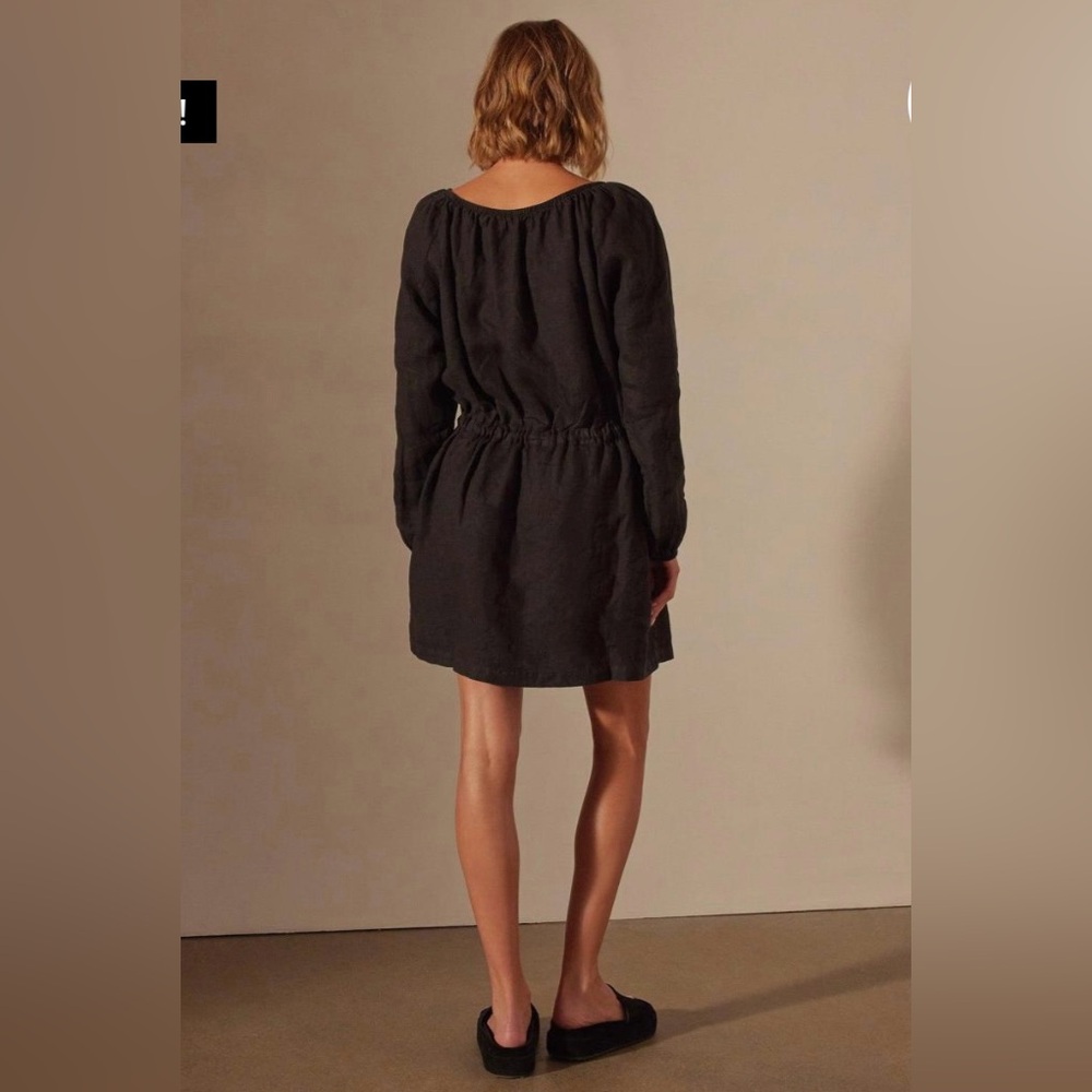 NWT Gathered linen dress. - Picture 2 of 8